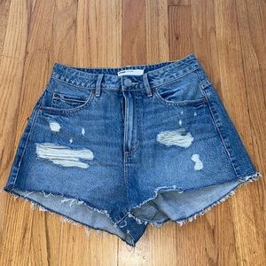 Garage festival denim shorts